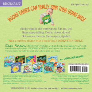 Indestructibles: The Itsy Bitsy Spider: Chew Proof · Rip Proof · Nontoxic · 100% Washable (Book for Babies, Newborn Books, Safe to Chew)