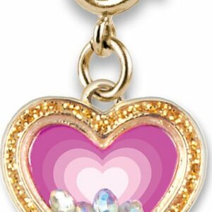 Gold Heart Shaker Charm