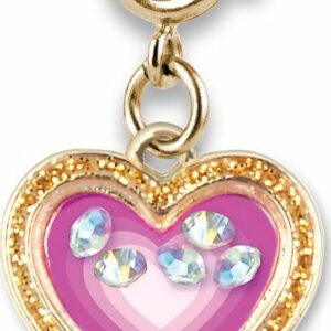 Gold Heart Shaker Charm