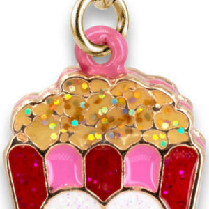 Gold Glitter Popcorn Charm
