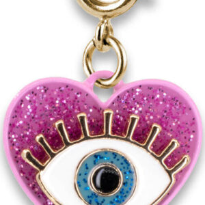 Gold Glitter Lucky Eye Charm
