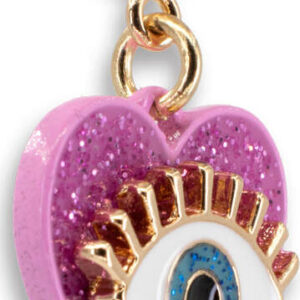 Gold Glitter Lucky Eye Charm