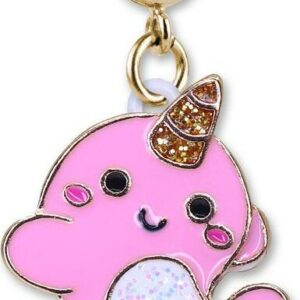 Gold Glitter Narwhal Charm