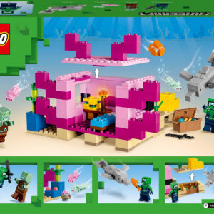 LEGO® Minecraft The Axolotl House Building Toy