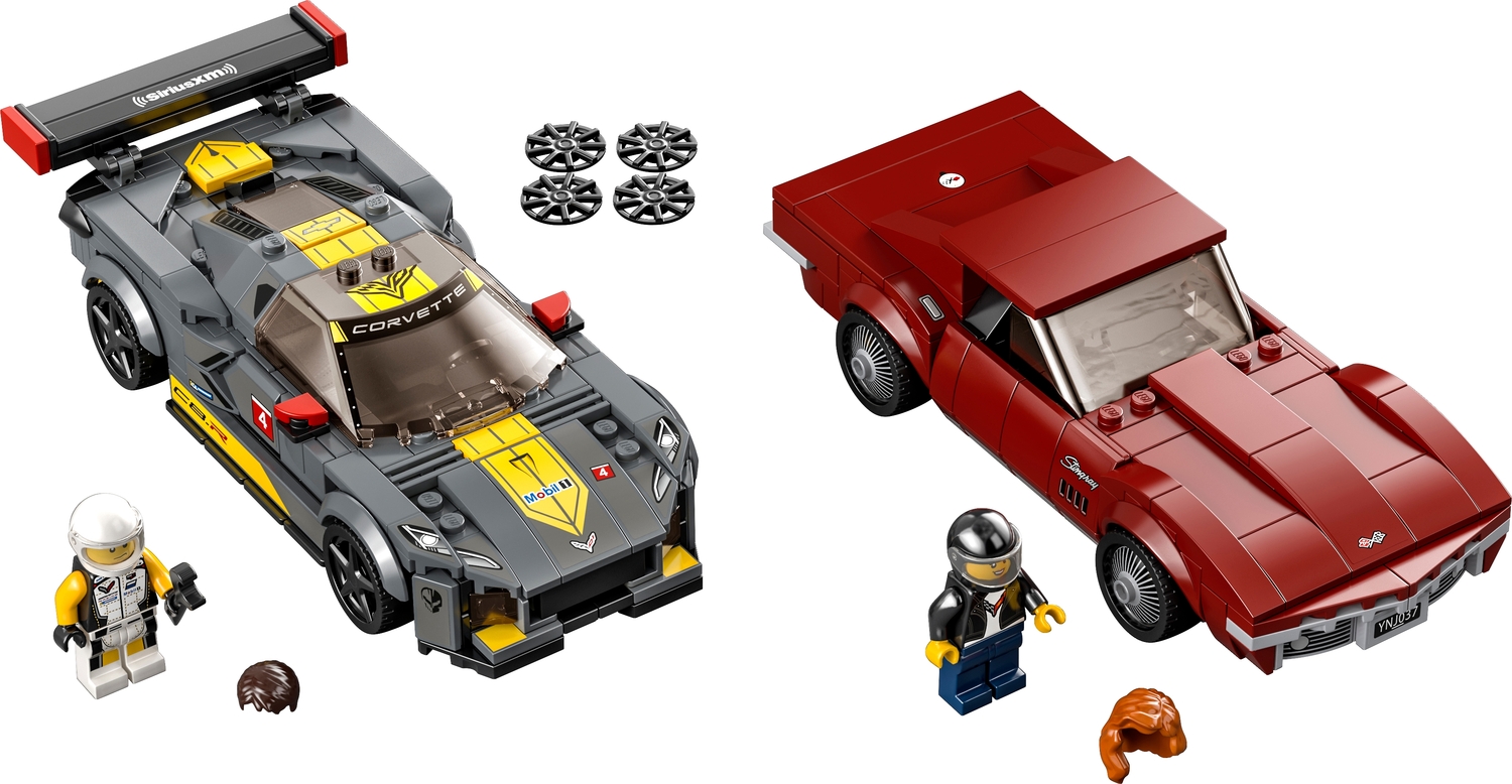 LEGO® Speed Champions: Chevrolet Corvette C8.R Race Car and 1968 Chevrolet Corvette