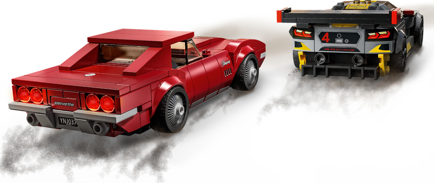 LEGO® Speed Champions: Chevrolet Corvette C8.R Race Car and 1968 Chevrolet Corvette