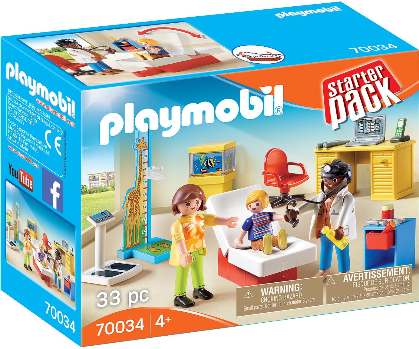 Playmobil Starter Pack Pediatricians Office 70034