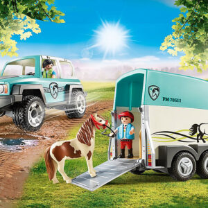 Car with Pony Trailer