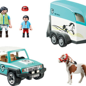 Car with Pony Trailer