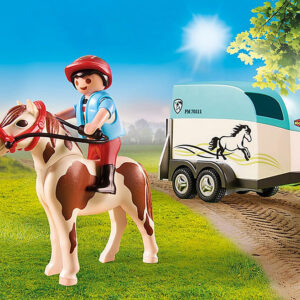 Car with Pony Trailer