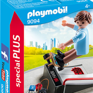 Skateboarder with Ramp