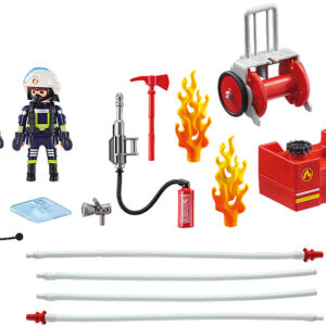 Firefighters with Water Pump