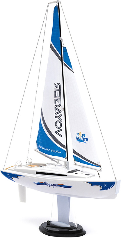 PlaySTEAM Mini Voyager 280 Sailboat in Blue