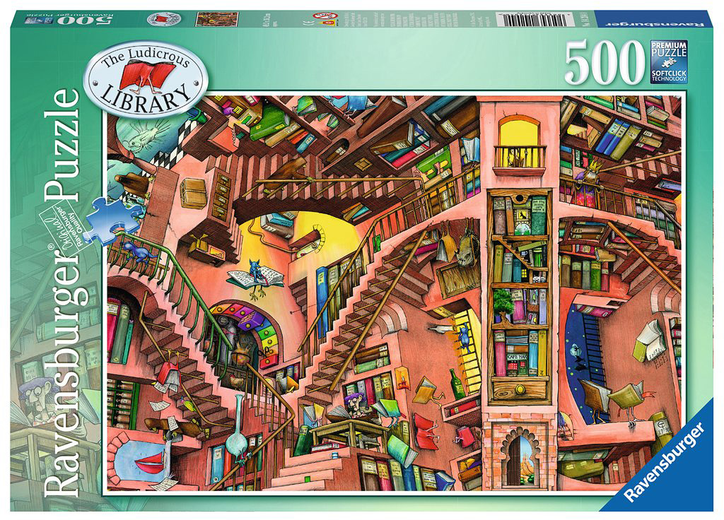 The Ludicrous Library (500 pc Puzzle)