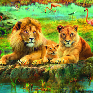 Lions in the Savanna