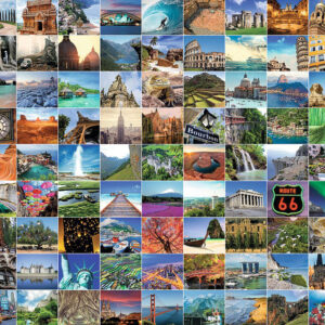 99 Beautiful Places on Earth (1000 pc Puzzle)