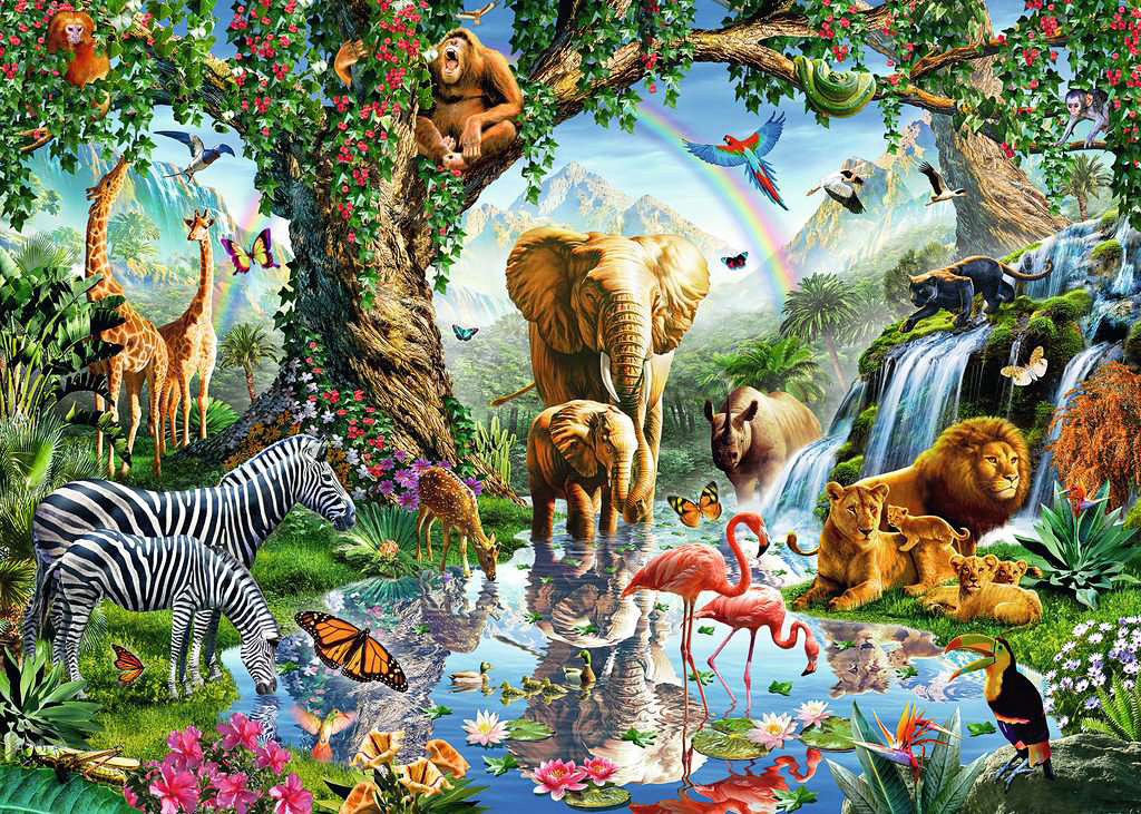 Adventures in the Jungle (1000 pc Puzzle)