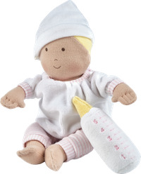 Grace - Baby Soft Doll With Carry Cot And Blanket