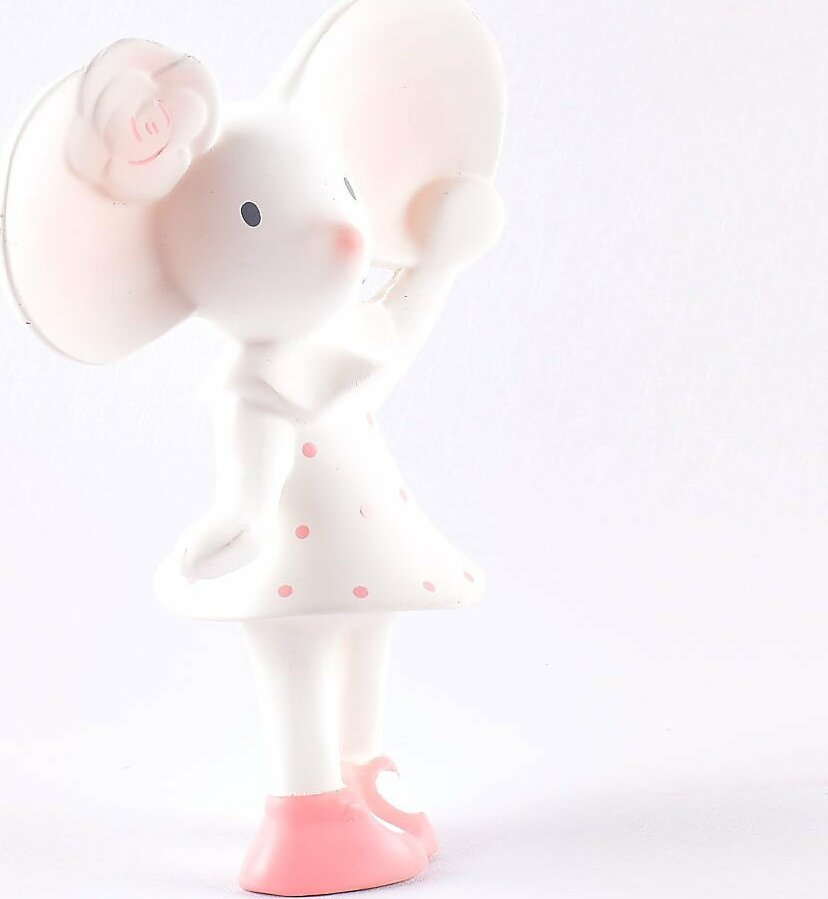 Meiya The Mouse Natural Organic Rubber Squeaker Toy