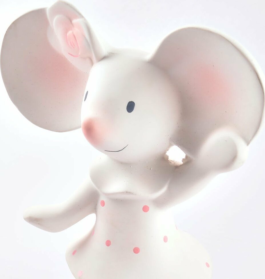 Meiya The Mouse Natural Organic Rubber Squeaker Toy