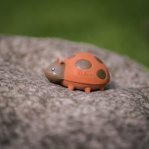 Ladybug Natural Rubber Teether, Rattle & Bath Toy