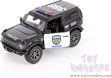 Ford Bronco - Police Edition (2022, 1/34 scale die cast model car, Black/White)