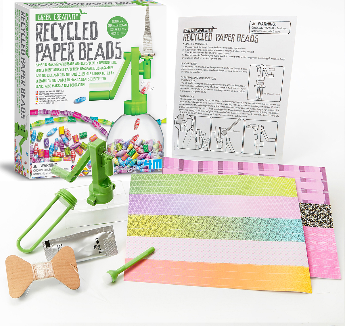 4M Green Creativity Recycled Paper Beads