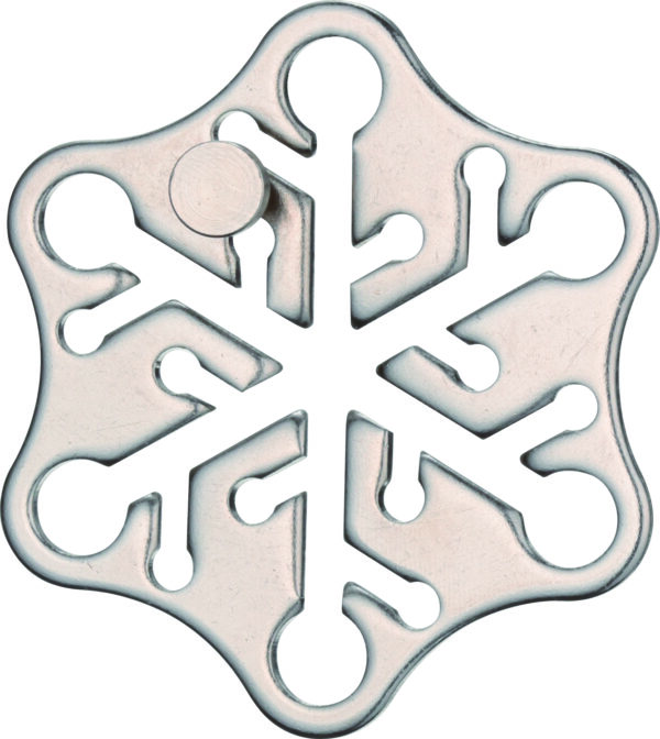 Snow-Lvl 2 Hanayama Cast Puzzle